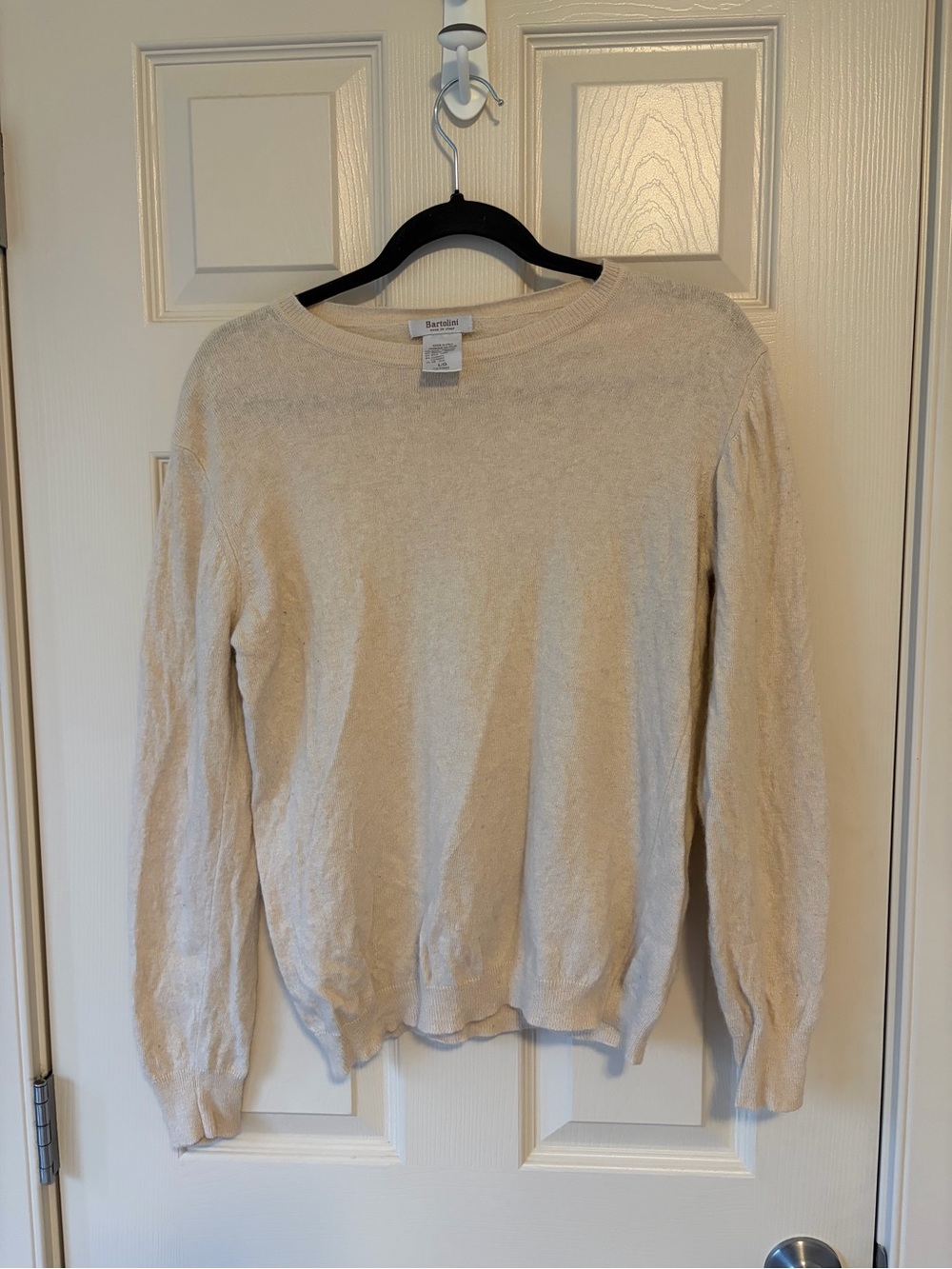 💚 BARTOLINI - Made in Italy - Large Cream long sleeve - Wool/Cashmere/etc.